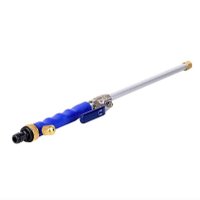 Pistol aparat de spalat cu presiune, presiune apa, pentru curatenie exterioara, aluminiu/albastru - 1