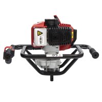 Motoburghiu - Foreza Pamant - Micul Fermier - Putere 2 CP + 3 x burghie 100, 200, 300mm - 7