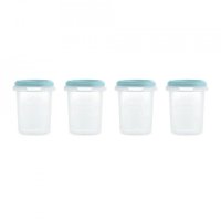 Set 4 recipiente ermetice gradate Miniland Terra Ocean 250 ml - 1