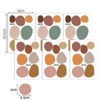 Sticker decorativ pentru copii autoadeziv Pete Colorate - 7