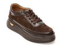 Pantofi sport IMAGE maro 213M126 din piele intoarsa pentru confort zilnic - 1