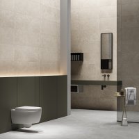 Gresie antiderapanta Walk Sand 30 x 60 cm, portelanata, aspect ciment pentru interior si exterior - 2