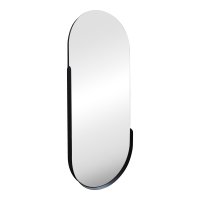 Oglinda de perete Asteria Pako, Negru, 45x5x105 cm - 1