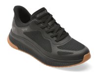 Pantofi sport SKECHERS negri, BOBS SQUAD 4, din material textil - 1