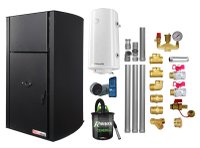 Pachet complet pentru incalzire: Centrala pe peleti Fornello Fiama Confort B 25 kw cu control de la distanta - 1
