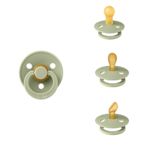 Set 3 suzete Colour Latex Bibs rotunda simetrica  anatomica 0 luni + Sage - 6