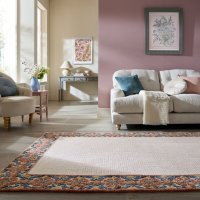 Covor Myla Floral Frame in Nuanta Rosie 160x230 cm - 1