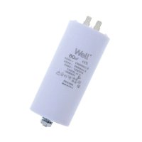 Condensator de pornire motor Well 400V 80uF cu prindere pe surub - 2