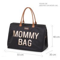 Geanta de infasat Childhome Mommy Bag Negru - 4