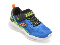Pantofi sport SKECHERS albastri, METEOR-LIGHTS 2.0, din material textil - 1