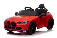 Masinuta electrica BMW M4 pentru copii, 90W, 12V 7Ah, roti EVA si scaun tapitat, rosie - 1