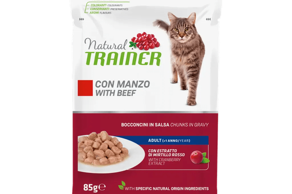 Hrana Umeda Pisici, Natural Trainer, Vita in Sos, 85 g