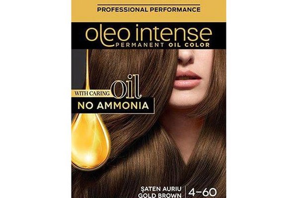 Vopsea de par Syoss Color Oleo 4-60, Saten Auriu, fara Amoniac