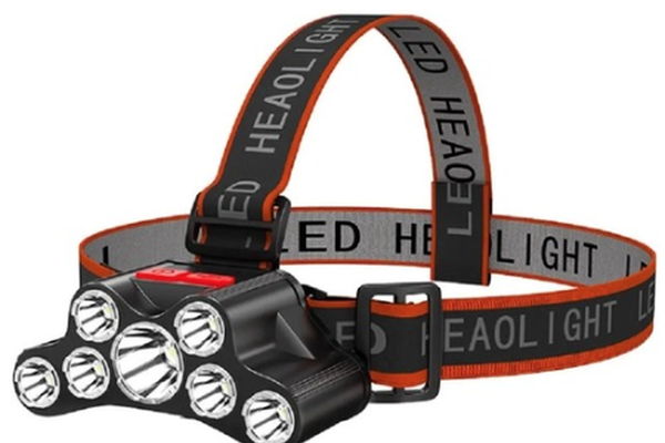 Lanterna de cap T26 cu 7 LED si 4 moduri iluminare USB