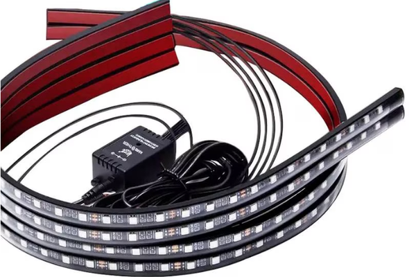Kit lumina ambientala auto 120X150 cm pentru exterior sub masina RGB