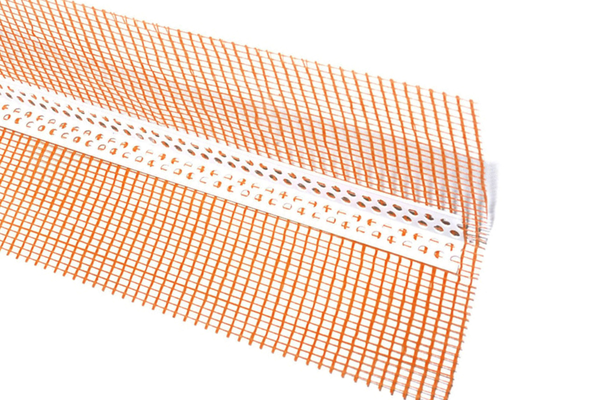 Profil colt PVC cu plasa 20x20 mm 3 m - Terra Quality portocaliu
