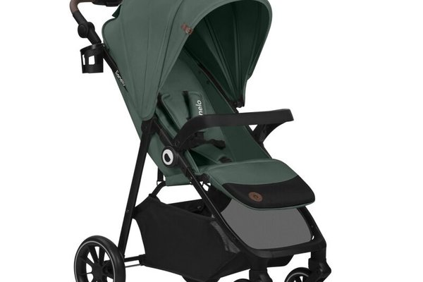 Carucior sport Lionelo Emma One - Verde, cu tavita si maner reglabil, pentru copii 6 luni+, suport pana la 22 kg