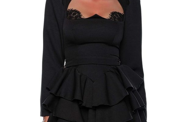 Rochie Queen B cu Volane