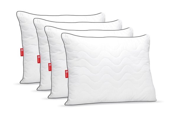 Set 4 x Perne Comfort Plus cu microfibră, husă microfibră, 50x70 cm