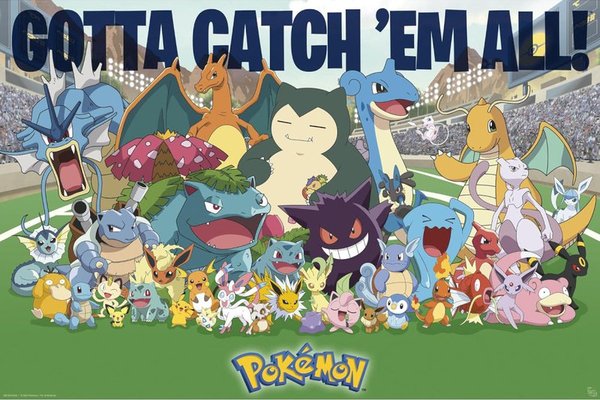 Poster Pokemon Maxi - 91.5x61 cm - Favorite Intotdeauna