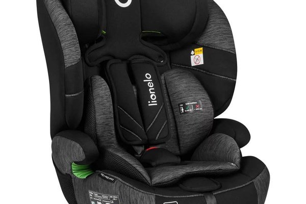 Scaun auto Lionelo Levi One i-Size, Universal, Instalare FWF, Tetiera reglabila 10 pozitii, Spatar detasabil, 76-150 cm, Gri