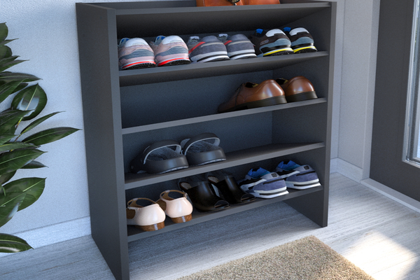 Pantofar modern cu 5 rafturi, dimensiuni 100 x 62 x 29 cm, din PAL melaminat