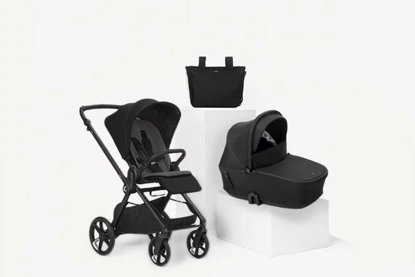 Carucior 2 in 1 Jane Muum 5 Premium Coal, cu landou Sleep, cadru din aluminiu, sezut reversibil, pana la 22 kg