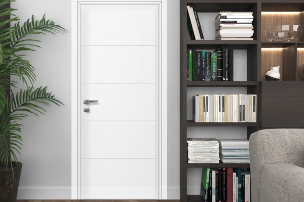 Usa de interior din MDF Idealine  model 9020  alba  2010/810