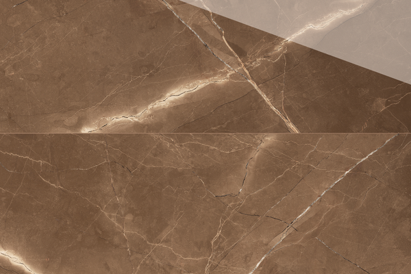 Gresie portelanata rectificata Marinace Brown  60X120  lucioasa