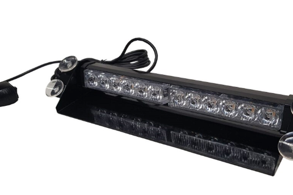 Stroboscop led auto 12 LED parbriz cob rosu albastru