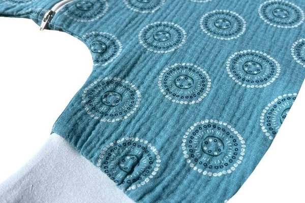 Sac de dormit cu picioruse 0.3 tog din muselina Nice Mandala 100 cm