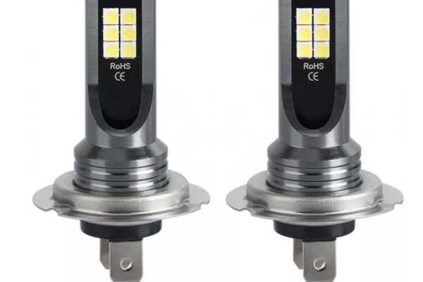 Set 2 Becuri auto LED H7 cu 12 LED SMD 12/24V putere 120W/set 6600lm