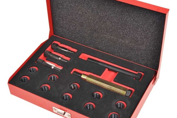 Set profesional de reparatii pentru filete bujii, 15 piese, M10 x 1,0 mm
