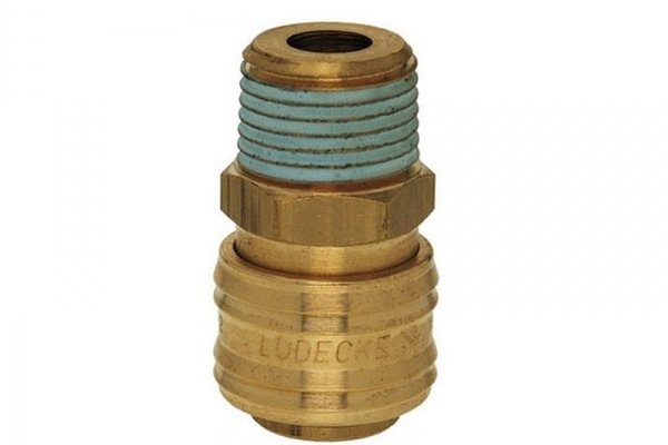 Cupla rapida cu filet exterior Ludecke ES38A, 3 8  , O9 mm