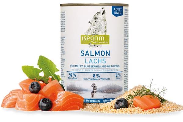 Hrana umeda, Isegrim Dog Adult Salmon, 800 g