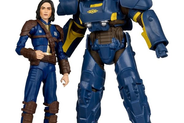 Set Figurine Articulate Fallout 4 - T-60 Vault Tec si Sole Survivor 18 cm