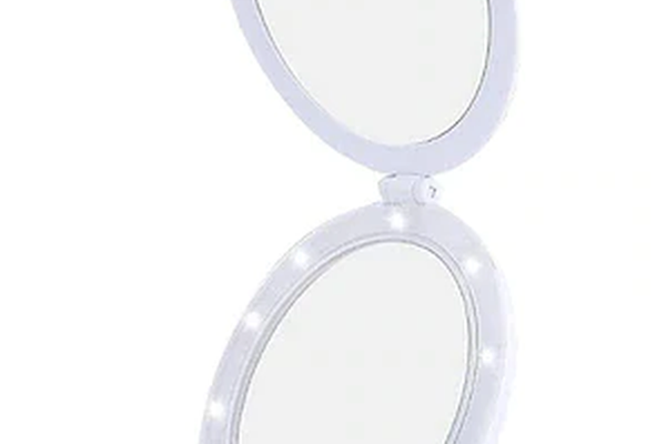 Oglinda Cosmetica Andowl Q MR80 2 in 1 cu LED si Efect de Lupa
