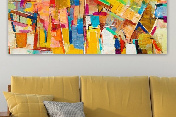 Tablou Siena Sunset Multicolor 50x120 cm