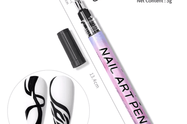 Stilou Pictura Unghii Nail Art Negru - MK-A43
