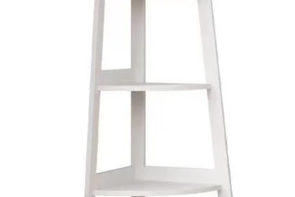 UB Raft de Colt din PVC cu 5 etajere pentru camera baie sau bucatarie 106x30x30cm Alb