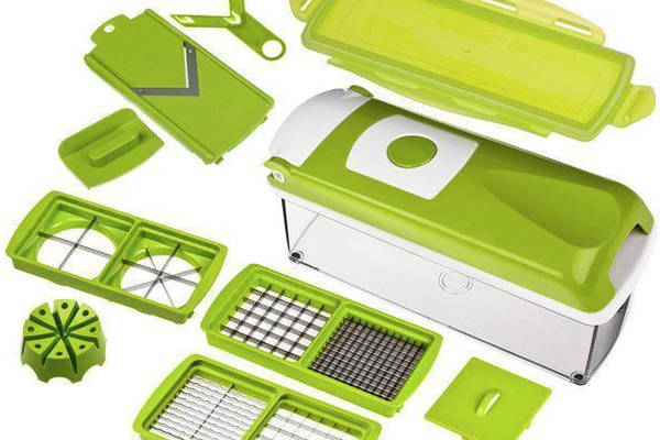 Razatoare multifunctionala cu 11 piese pentru fructe si legume
