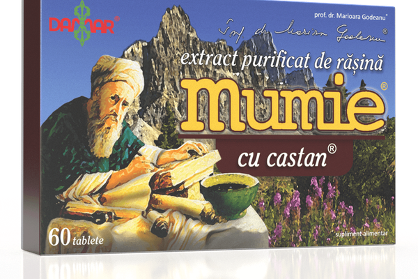 Extract Purificat de Rasina Mumie cu Castan - 60 Tablete Damar