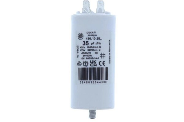 Condensator pornire motor 425V 35uF cu pin, Ducati Energia