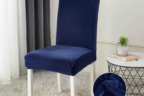 Set 6 huse elastice din catifea pentru scaune