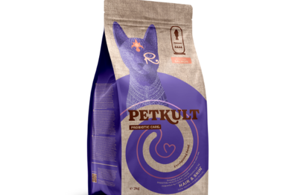 Hrana uscata Petkult Probiotic Care Hair & Skin Fresh pentru pisici, cu somon, 2 kg