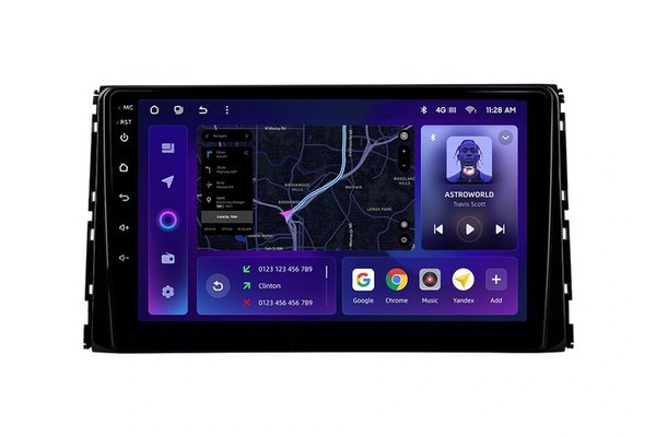 Navigatie Auto MOSS M3 pentru Toyota RAV4 XA50 (2019-2023) - 9" QLED, 4+32GB, Octa-core 2GHz, Android 10, Bluetooth 5.1