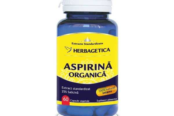 Aspirina Organica Herbagetica - 60 Capsule pentru Sanatate Optima