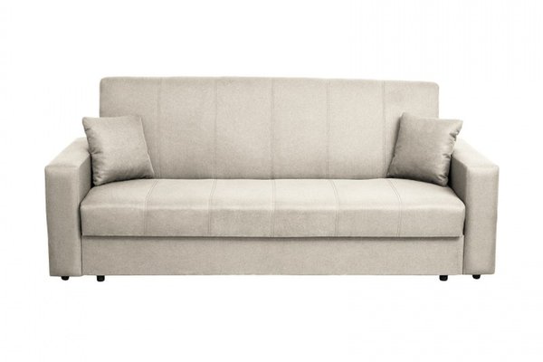 Canapea CORINNE II extensibila, 3 locuri, cu lada depozitare, bej, 220x90x96 cm