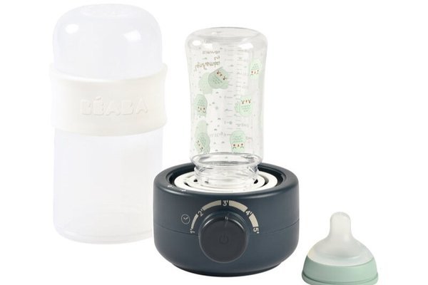 Incalzitor biberoane si sterilizator Beaba BabyMilk Second Night Blue