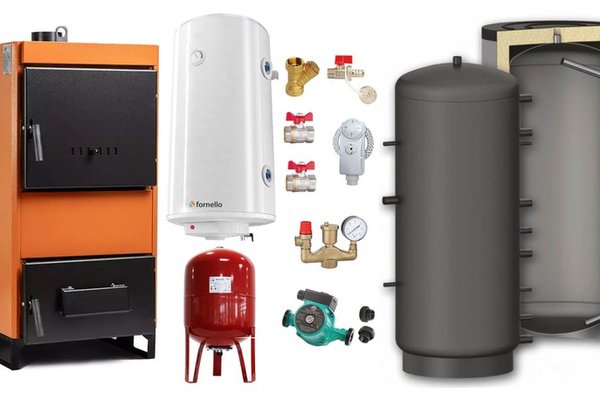 Pachet Completo Centrala Fiama W 45 kW cu Puffer 1000 litri si Accesorii